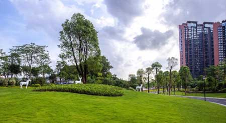 頤安都會(huì)中央公園景觀