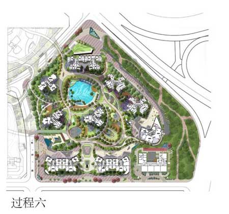 頤安都會(huì)中央公園景觀