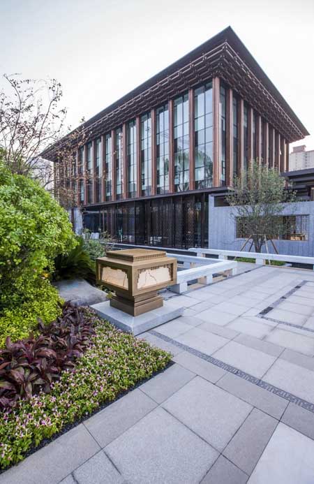 太原萬(wàn)科紫郡展示區(qū)景觀 