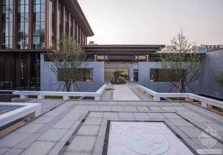太原萬(wàn)科紫郡展示區(qū)景觀 