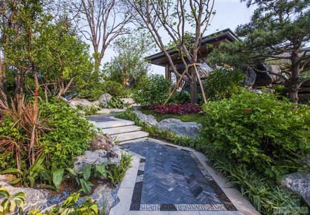 太原萬(wàn)科紫郡展示區(qū)景觀 