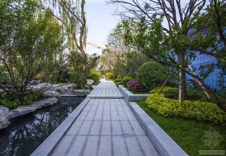 太原萬(wàn)科紫郡展示區(qū)景觀 